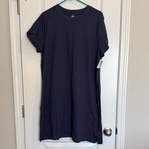 Old Navy Navy Blue T-Shirt Dress